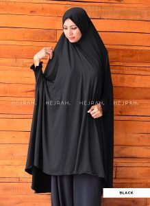 Jilbab Khimar Jumbo Miriam Black