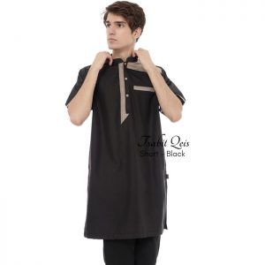 Baju koko kurta gamis warna hitam